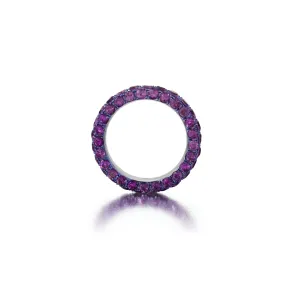 Three Sided Amethyst Ring