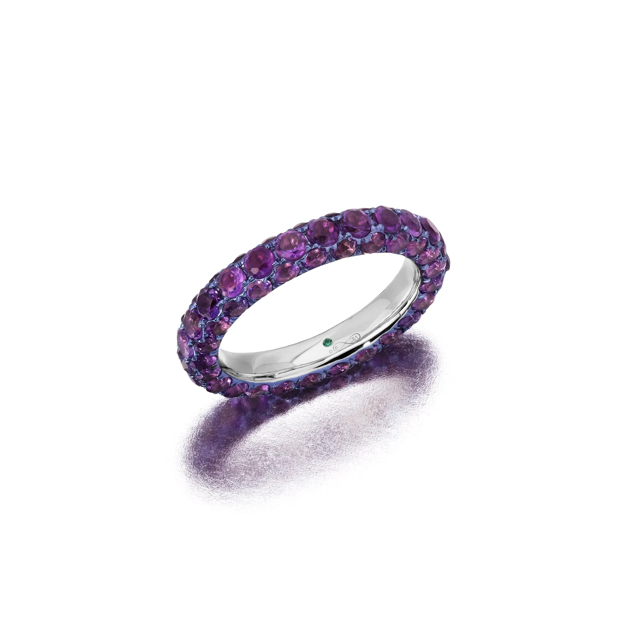 Three Sided Amethyst Ring