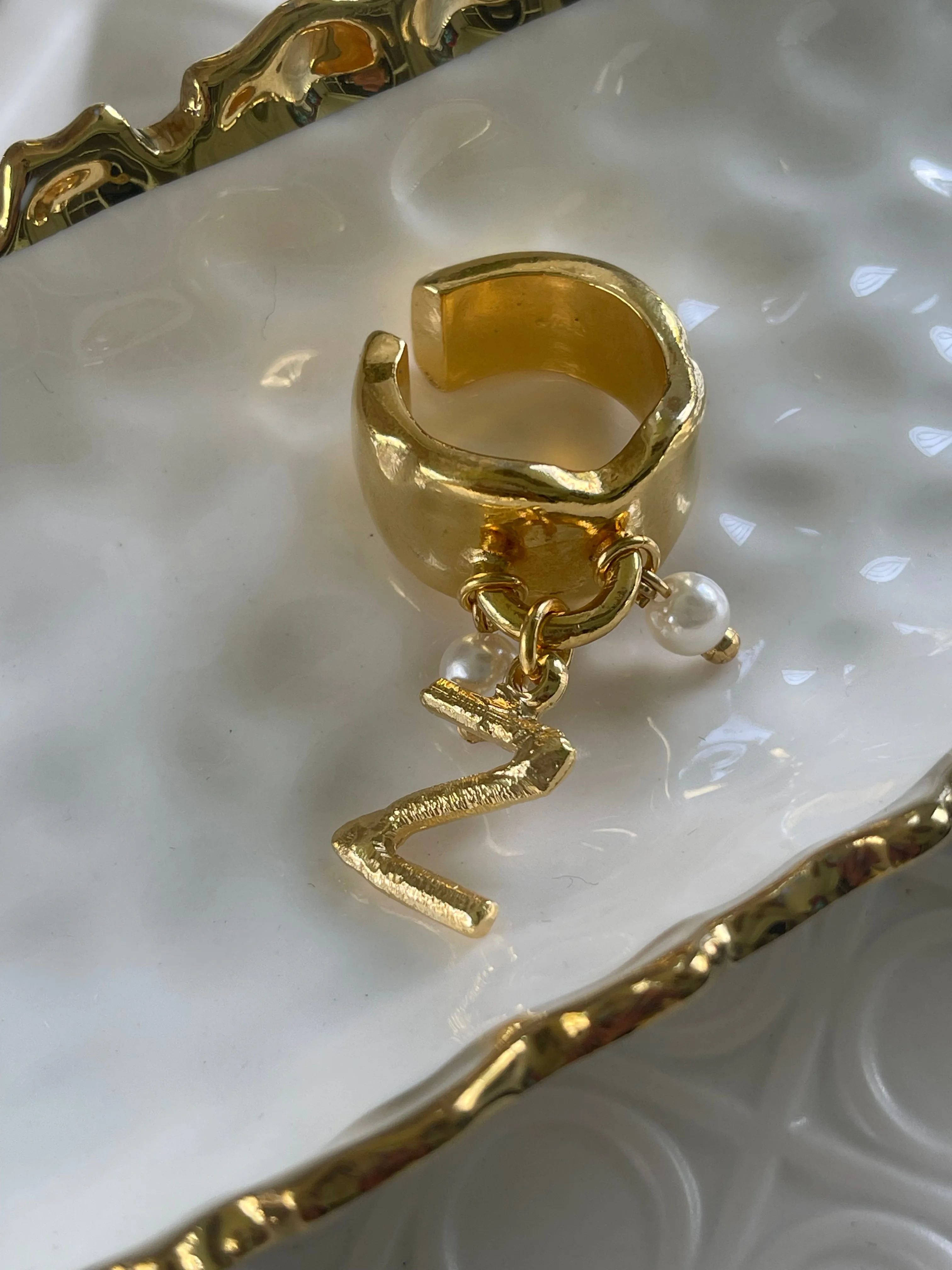 Tra-la-ra initials rings