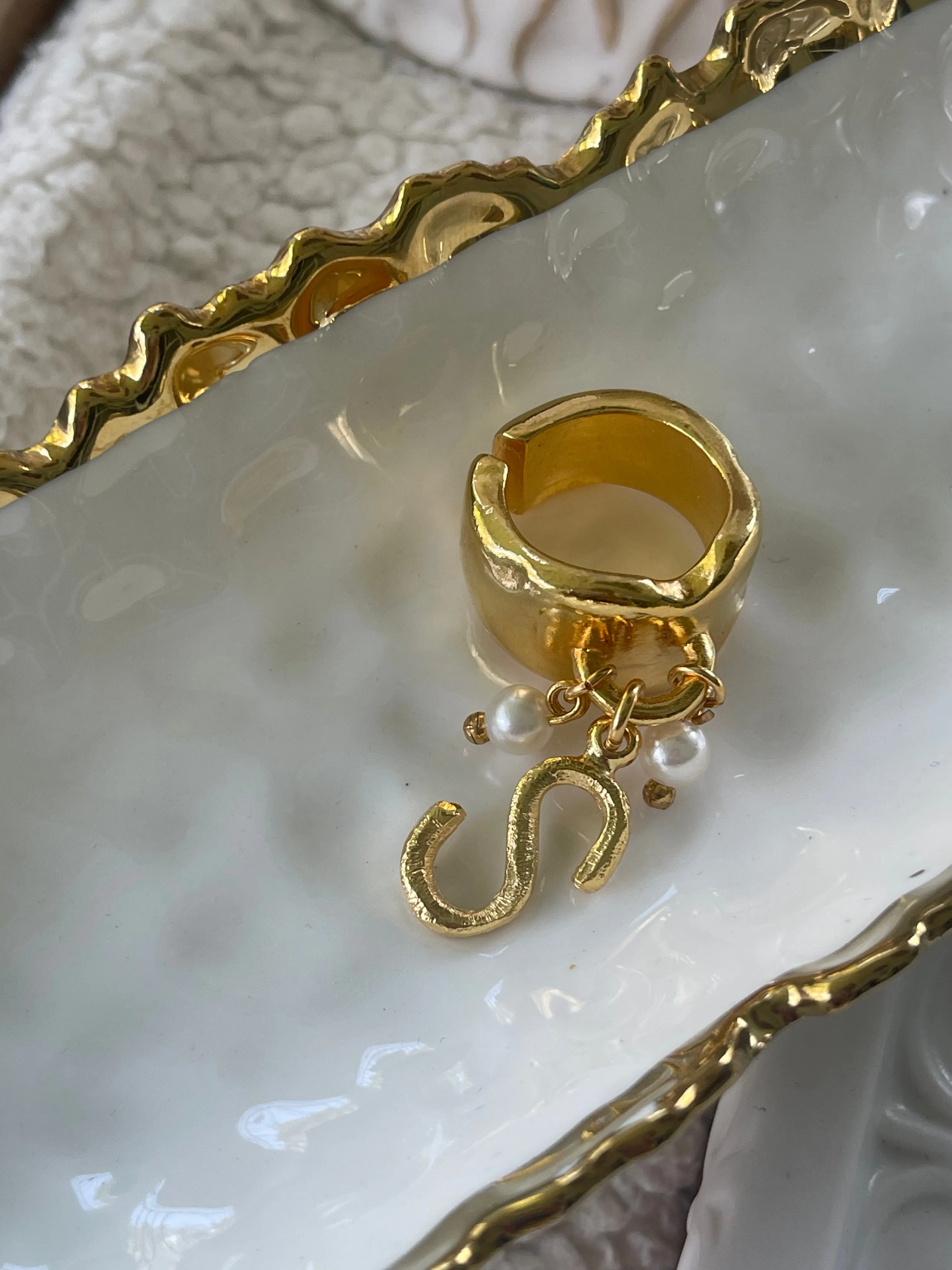 Tra-la-ra initials rings