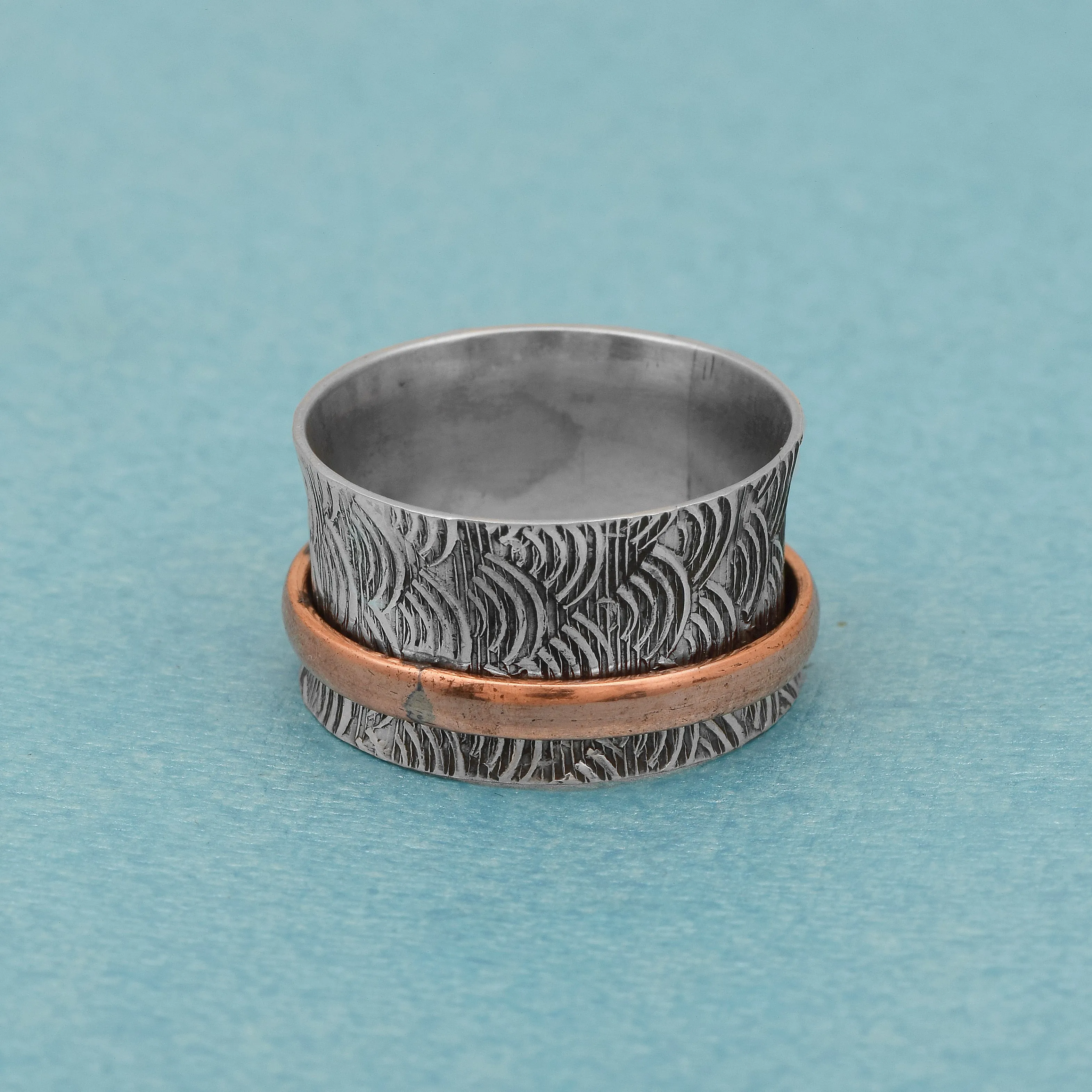 Two Banded Spinner Ring