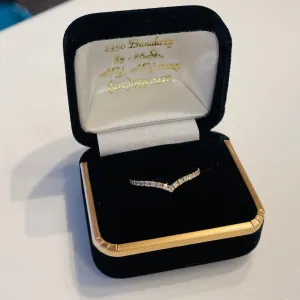 V Shaped Diamond Ring