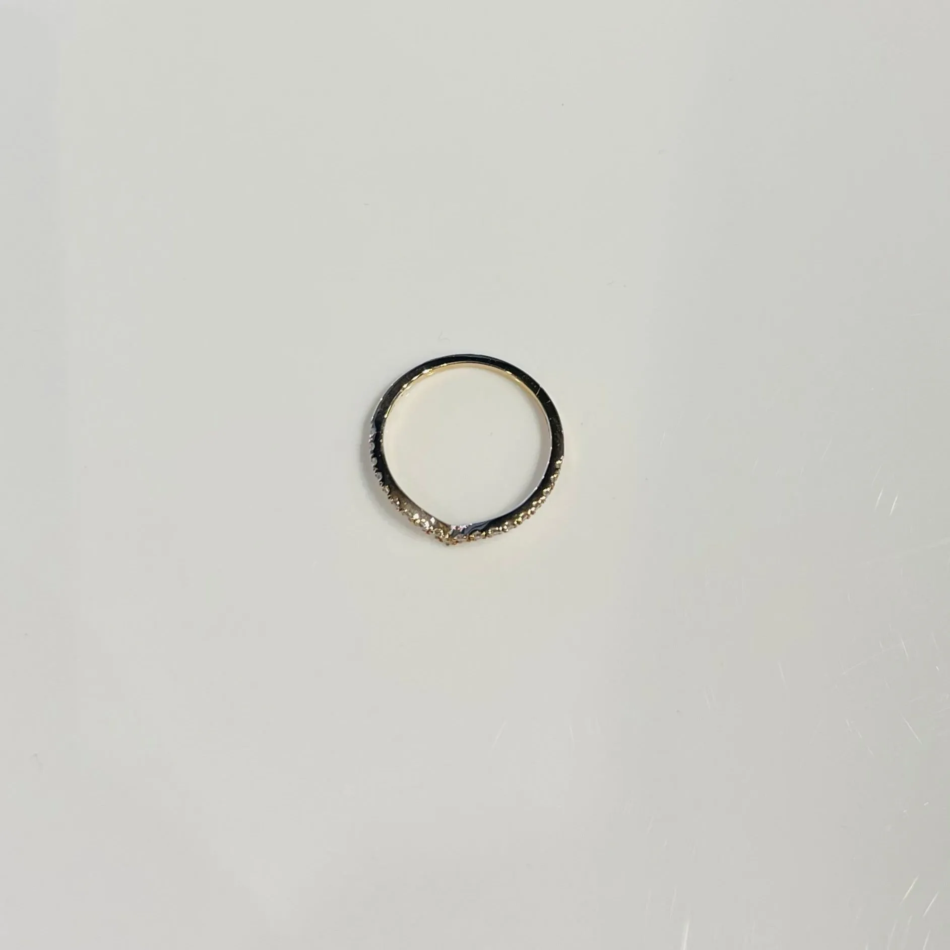 V Shaped Diamond Ring