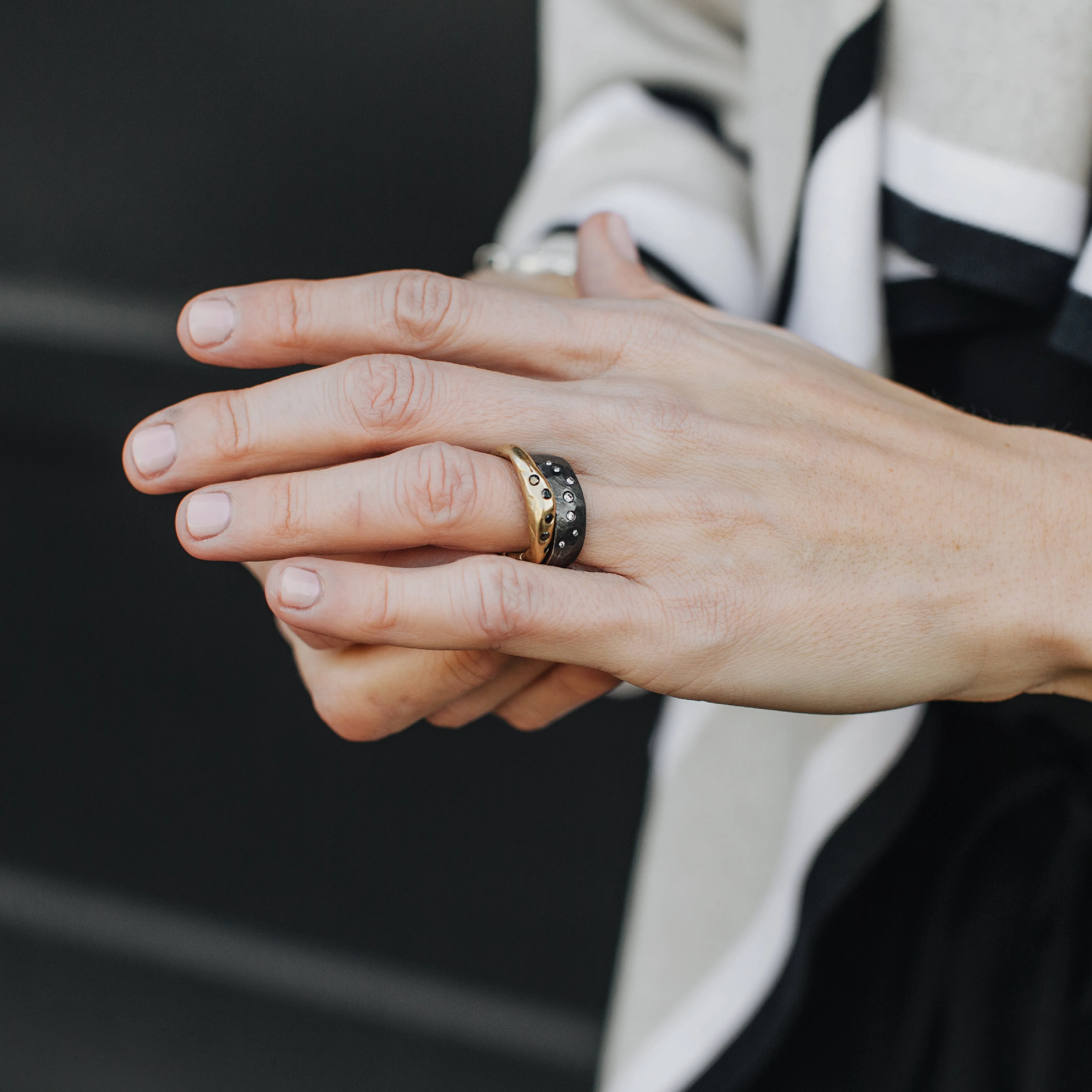 Venus Ring with Diamonds