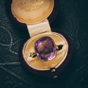Victorian 7.5ct Amethyst Solitaire Ring