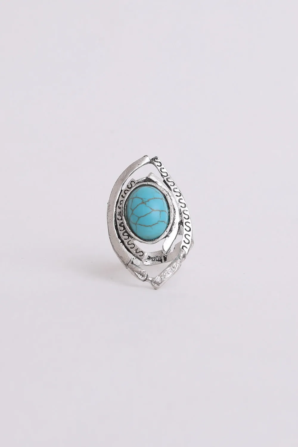 Western Native Adjustable Turquoise Ring