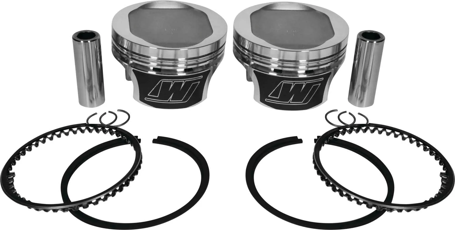 Wiseco K0212P3 Tracker Series Piston Kit (1200cc, Reverse Dome) - .030in. Oversized, 9.5:1 Compression