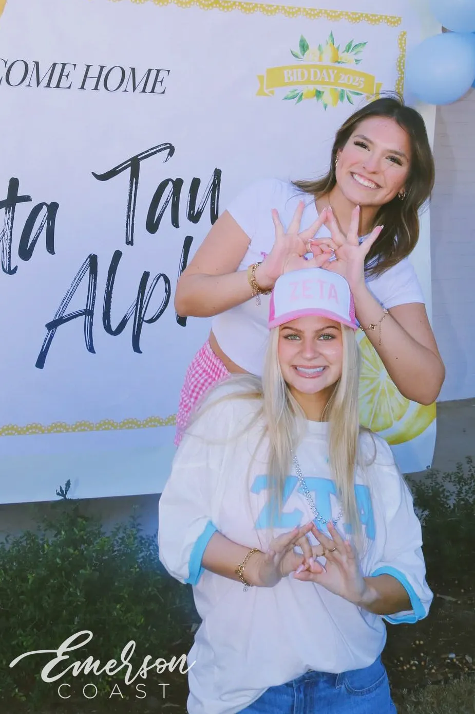 Zeta Tau Alpha Turquoise Greek Letter Bid Day Jersey