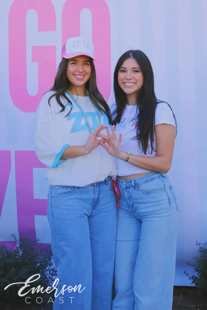 Zeta Tau Alpha Turquoise Greek Letter Bid Day Jersey