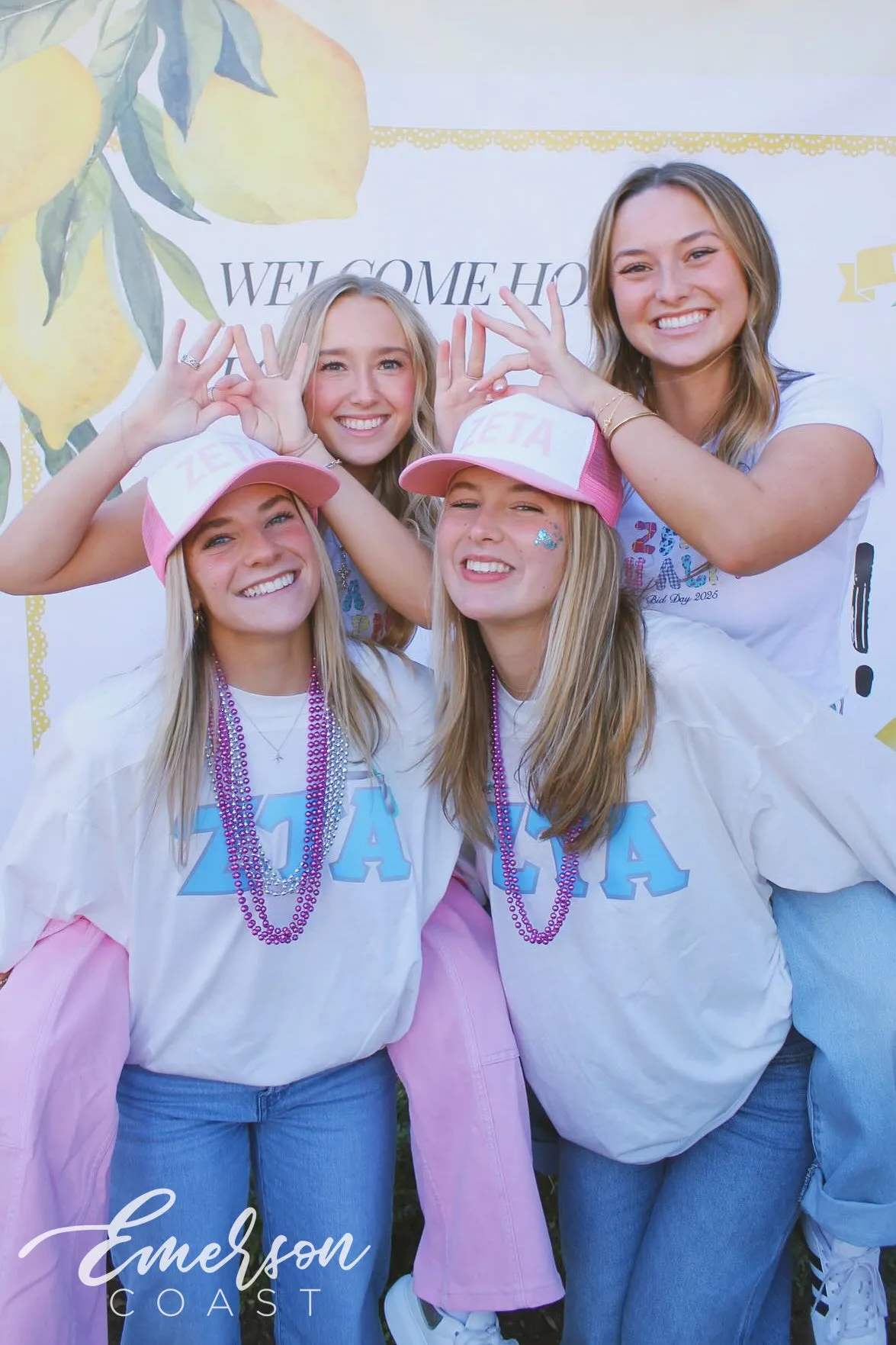Zeta Tau Alpha Turquoise Greek Letter Bid Day Jersey